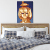 Detail van de godin Selket Canvas Afdruk (Insitu (Slaapkamer))