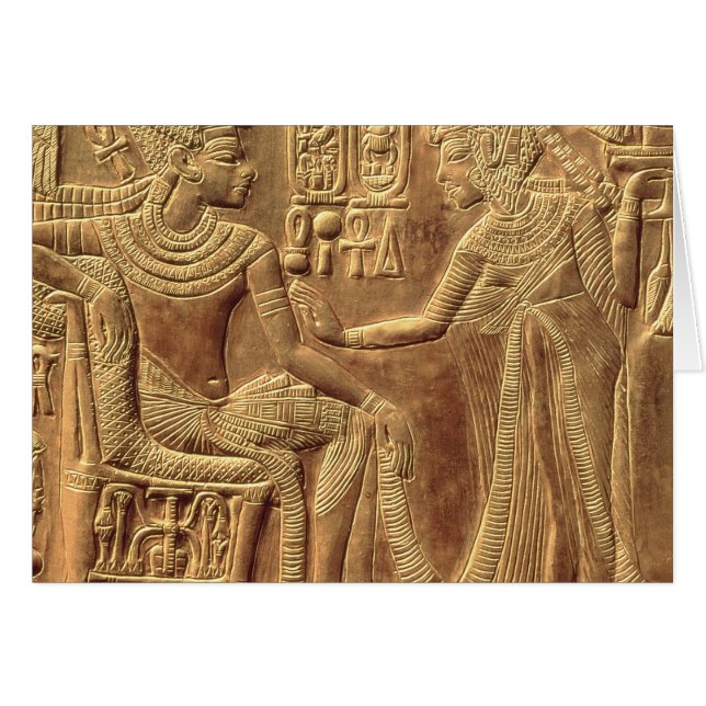 Detail van de Golden Shrine of Tutankhamun (Voorkant Horizontaal)
