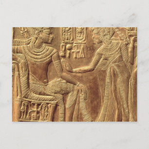 Detail van de Golden Shrine of Tutankhamun Briefkaart
