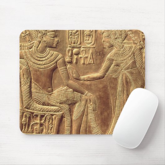 Detail van de Golden Shrine of Tutankhamun Muismat (Met muis)