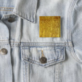 Detail van de Golden Shrine Vierkante Button 5,1 Cm (In situ)