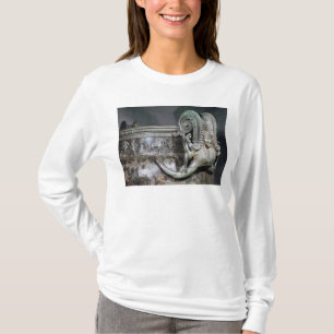 Detail van de gorgonhendel van een krater t-shirt