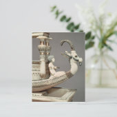 Detail van de haven van een boot met het hoofd van briefkaart (Staand voorkant)