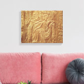 Detail van de kleine garde van Tutankhamun Canvas Afdruk (Insitu (Woonkamer))