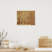 Detail van de kleine garde van Tutankhamun Poster (Keuken)