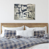 Detail van de legende van Valhalla Canvas Afdruk (Insitu (Slaapkamer))