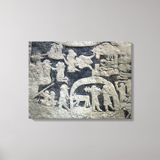 Detail van de legende van Valhalla Canvas Afdruk (Voorkant)