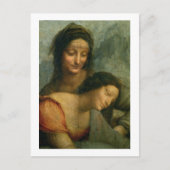 Detail van de Maagd en St. Anne van de Maagd Briefkaart (Voorkant)