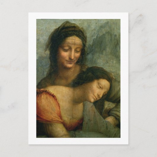 Detail van de Maagd en St. Anne van de Maagd Briefkaart (Voorkant)