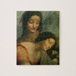 Detail van de Maagd en St. Anne van de Maagd Legpuzzel
