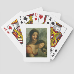 Detail van de Maagd en St. Anne van de Maagd Pokerkaarten