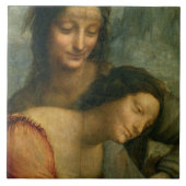 Detail van de Maagd en St. Anne van de Maagd Tegeltje (Voorkant)