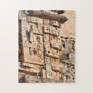 Detail van de Magicische piramide, Yucatan, Mexico Legpuzzel