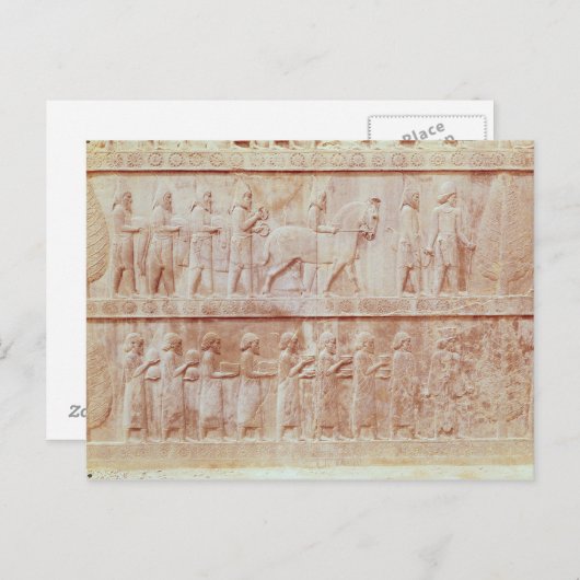 Detail van de reliëffries op het Oosten Briefkaart (Voorkant / Achterkant)