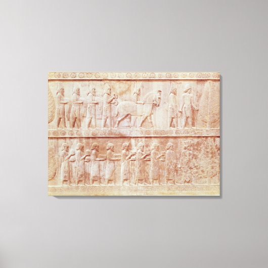 Detail van de reliëffries op het Oosten Canvas Afdruk (Voorkant)