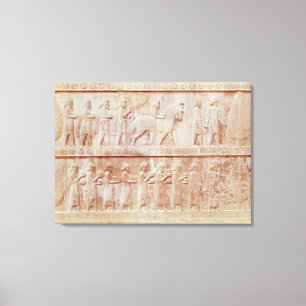 Detail van de reliëffries op het Oosten Canvas Afdruk
