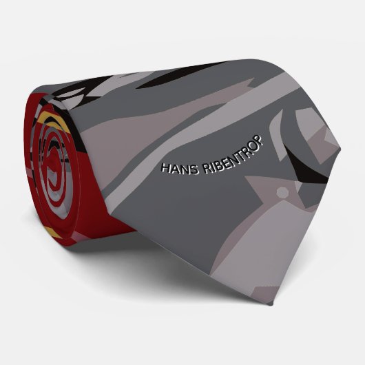 Detail van de Rode Motorfiets Stropdas (Opgerold)