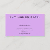 Detail van de Rode Motorfiets Visitekaartje (Achterkant)