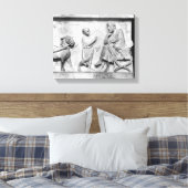 Detail van de sarcofaag van Cornelius Canvas Afdruk (Insitu (Slaapkamer))