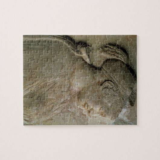 Detail van de stela van Philis, van Thasos, c.5t Legpuzzel (Horizontaal)