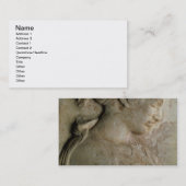 Detail van de stela van Philis, van Thasos, c.5t Visitekaartje (Voorkant / Achterkant)