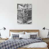 Detail van de temperatuur canvas afdruk (Insitu (Slaapkamer))