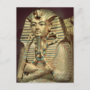 Detail van de tweede mummiforme kist briefkaart