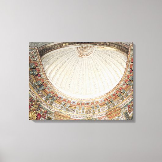 Detail van de vault uit de kapel canvas afdruk (Voorkant)
