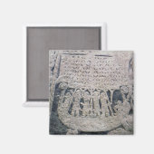 Detail van een afbeelding steen magneet (Voorkant / Achterkant)