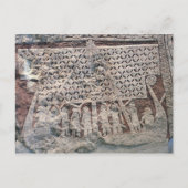 Detail van een afbeelding steen met een Viking Briefkaart (Voorkant)