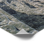 Detail van een afbeelding steen poster (Hoek)