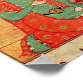 Detail van een banquet met muzikanten poster (Hoek)