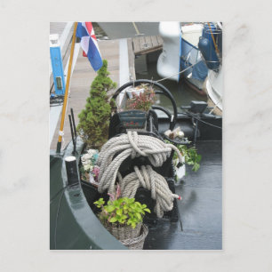 Detail van een Briefkaart van een ouderwetse Neder