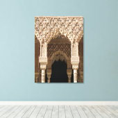 Detail van een galerijboog van het Hof Canvas Afdruk (Insitu (Houten vloer))