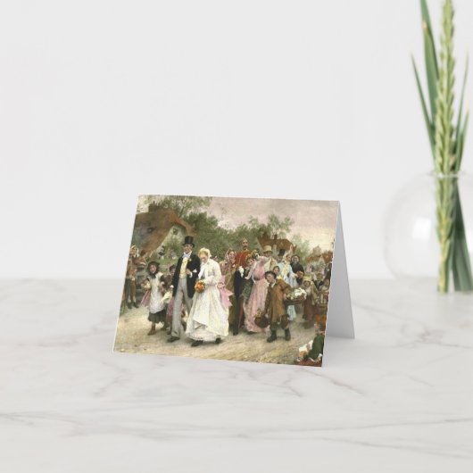 Detail van een Huwelijk van het Dorp door Luke Kaart (Voorkant)