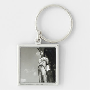 Detail van een karikatuur van de Erechtheion Sleutelhanger