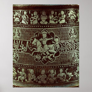 Detail van een lamp uit Egypte, 1282 Poster