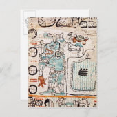 Detail van een Mayaanse codex Briefkaart (Voorkant / Achterkant)