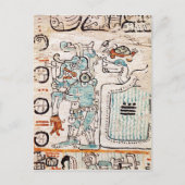Detail van een Mayaanse codex Briefkaart (Voorkant)
