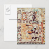Detail van een Mayaanse Codex Briefkaart (Voorkant / Achterkant)