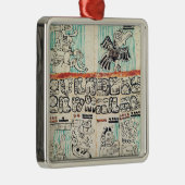 Detail van een Mayaanse codex Metalen Ornament (Rechts)