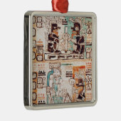 Detail van een Mayaanse codex Metalen Ornament (Rechts)