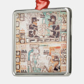 Detail van een Mayaanse codex Metalen Ornament (Links)