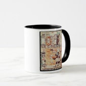 Detail van een Mayaanse Codex Mok (Voorkant rechts)