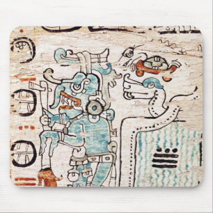 Detail van een Mayaanse codex Muismat
