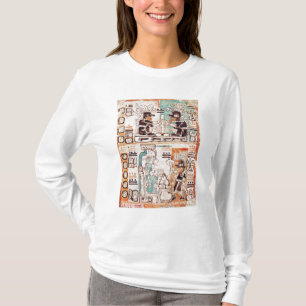 Detail van een Mayaanse codex T-shirt