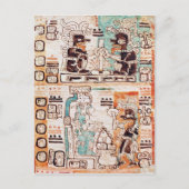Detail van een Mayan codex Briefkaart (Voorkant)