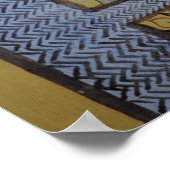 Detail van een oogstplaats op de oostmuur poster (Hoek)