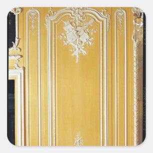 Detail van een paneel van de Gele Zaal Vierkante Sticker