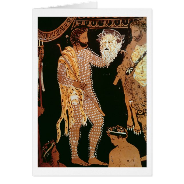 Detail van een rode-cijfervaas waarop een acteur i (Voorkant)